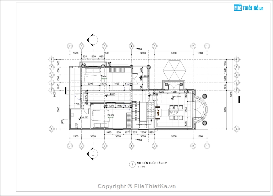 Biệt thự 2 tầng,Revit biệt thự 2 tầng,file revit biệt thự 2 tầng