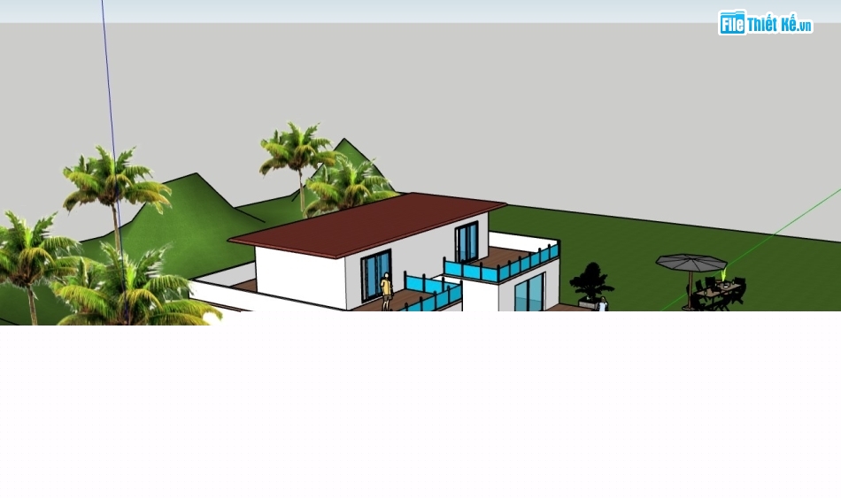 biệt thự 2 tầng,biệt thự đẹp 2 tầng,biệt thự 2 tầng có hồ bơi