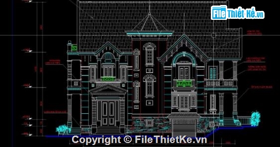 biệt thự 2 tầng,file cad biệt thự 2 tầng,biệt thự 2 tầng file cad,cad biệt thự 2 tầng