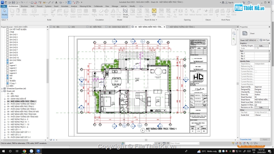 Biệt thự,kiến trúc 2  tầng,full kiến trúc