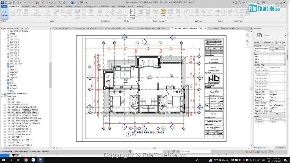 Biệt thự,kiến trúc 2  tầng,full kiến trúc