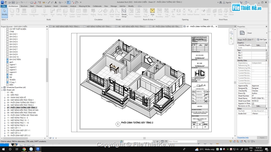 Biệt thự,kiến trúc 2  tầng,full kiến trúc
