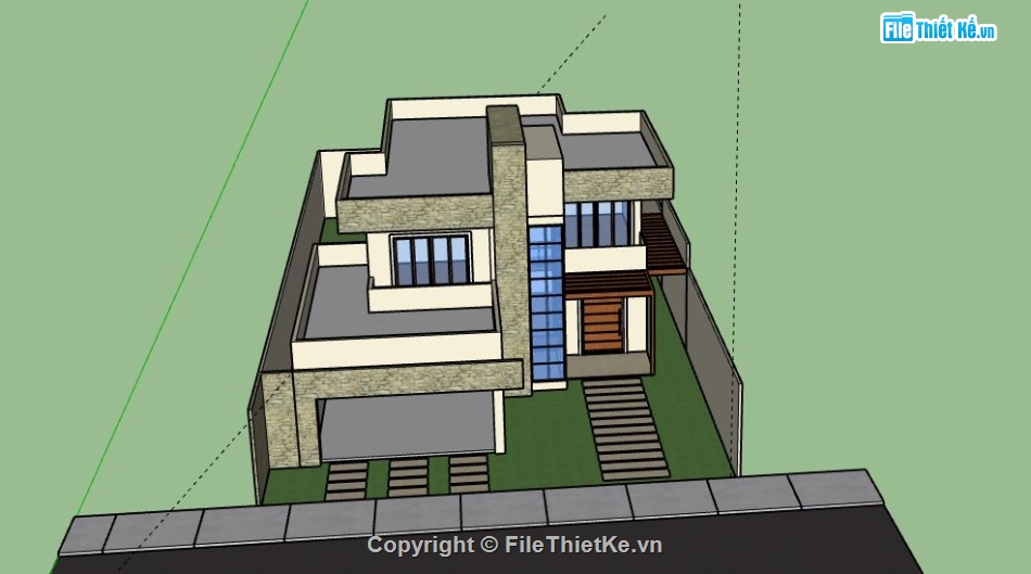 biệt thự 2 tầng,model su biệt thự 2 tầng,biệt thự 2 tầng file su,sketchup biệt thự 2 tầng,biệt thự 2 tầng model su