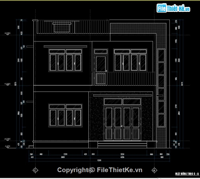 Biệt thự 2 tầng hiện đại,Biệt thự 2 tầng 8.8x14.4m,8.8x14.4m,Biệt thự 2 tầng,file sketchup