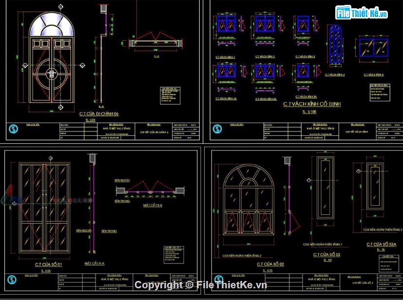 Biệt thự  2 tầng,file biệt thự 2 tầng,cad biệt thự 2 tầng