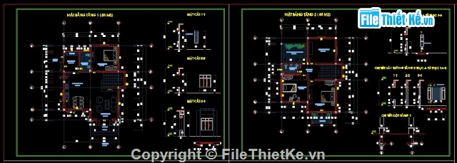 bản vẽ biệt thự 2 tầng kích thước 8.5x11.5m,biệt thự 2 tầng đẹp nhất,biệt thự 2 tầng nông thôn,bản vẽ cad biệt thự 2 tầng,biệt thự hiện đại KT 8.5x11.5m