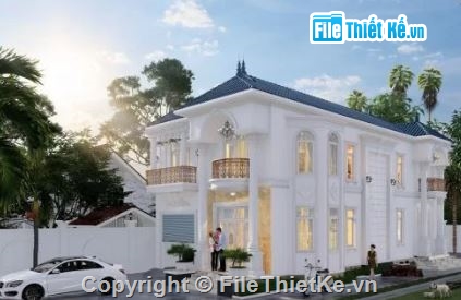 biệt thự 2 tầng,cad biệt thự 2 tầng,bản vẽ autocad biệt thự 2 tầng.,mẫu biệt thự 2 tầng cad
