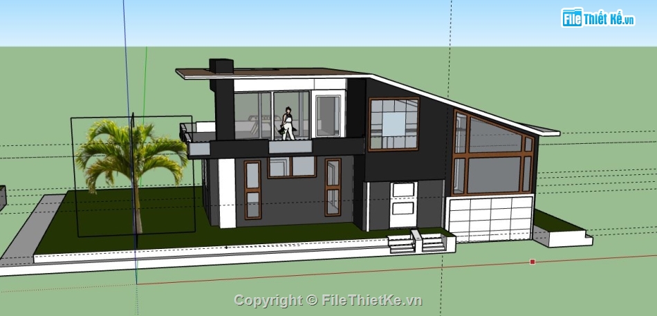 Biệt thự 2 tầng,model su biệt thự 2 tầng,file su biệt thự 2 tầng,biệt thự 2 tầng sketchup,file sketchup biệt thự 2 tầng