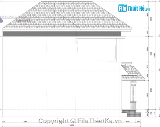 biệt thự 2 tầng,cad biệt thự 2 tầng,file cad biệt thự 2 tầng