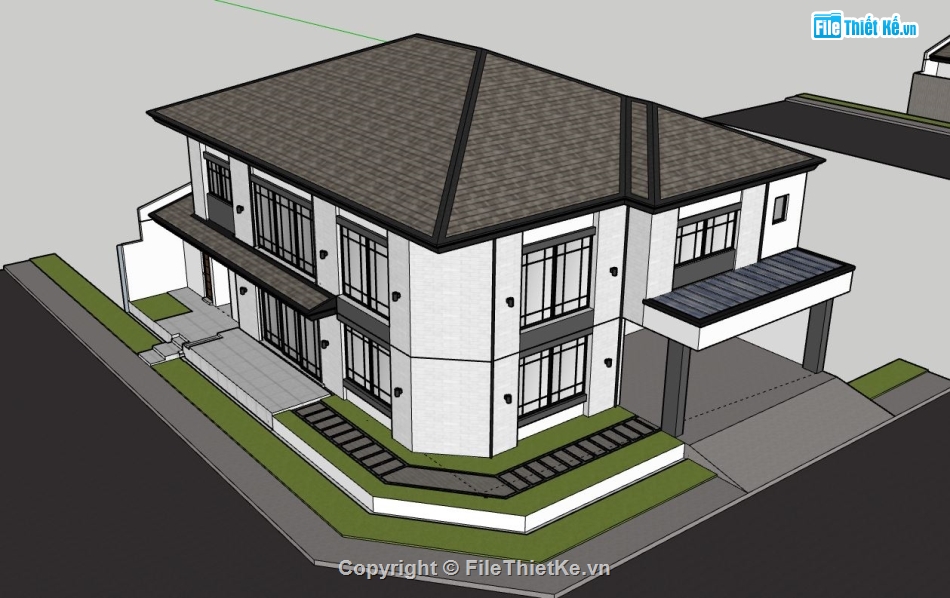 file su biệt thự 2 tầng,biệt thự 2 tầng model su,file sketchup biệt thự 2 tầng,model su biệt thự 2 tầng,biệt thự 2 tầng file su