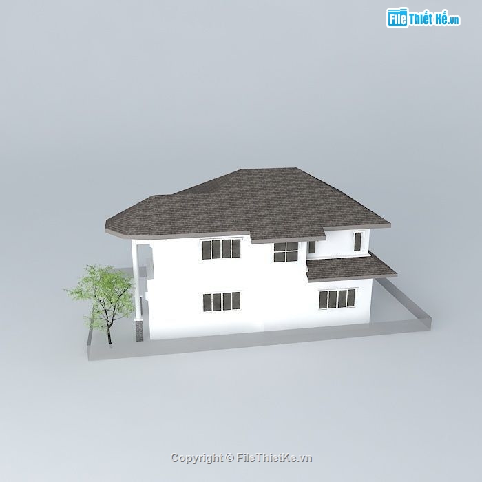 Biệt thự 2 tầng,model su biệt thự 2 tầng,biệt thự 2 tầng file su,file sketchup biệt thự 2 tầng,biệt thự 2 tầng sketchup