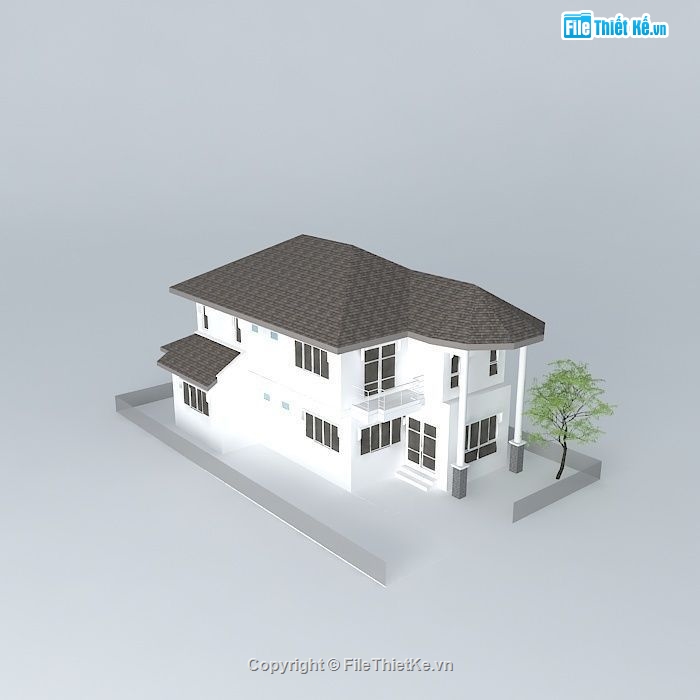 Biệt thự 2 tầng,model su biệt thự 2 tầng,biệt thự 2 tầng file su,file sketchup biệt thự 2 tầng,biệt thự 2 tầng sketchup