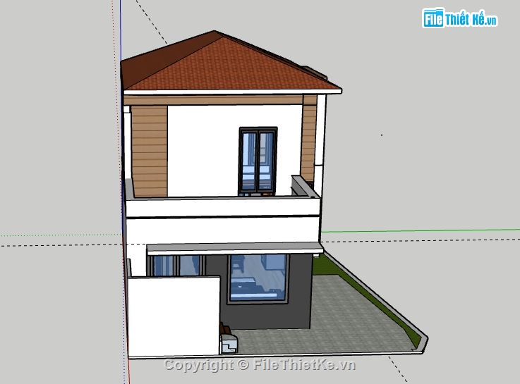 biệt thự 2 tầng file su,file sketchup biệt thự 2 tầng,biệt thự 2 tầng sketchup,sketchup biệt thự 2 tầng,biệt thự 2 tầng model su