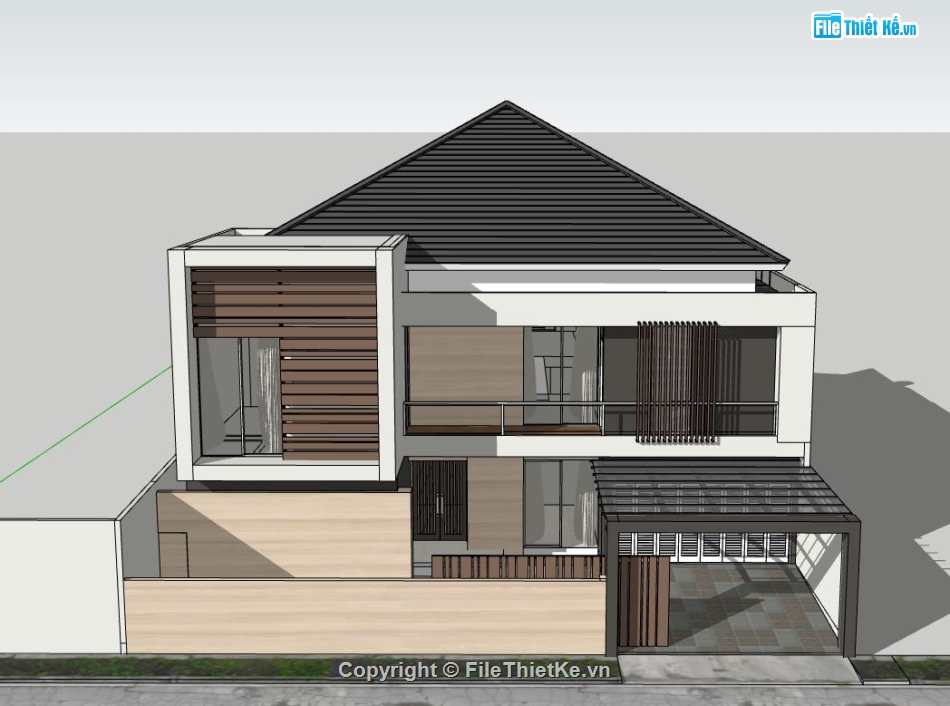 model su biệt thự 2 tầng,file sketchup biệt thự 2 tầng,biệt thự 2 tầng,biệt thự 2 tầng model su,file su biệt thự 2 tầng