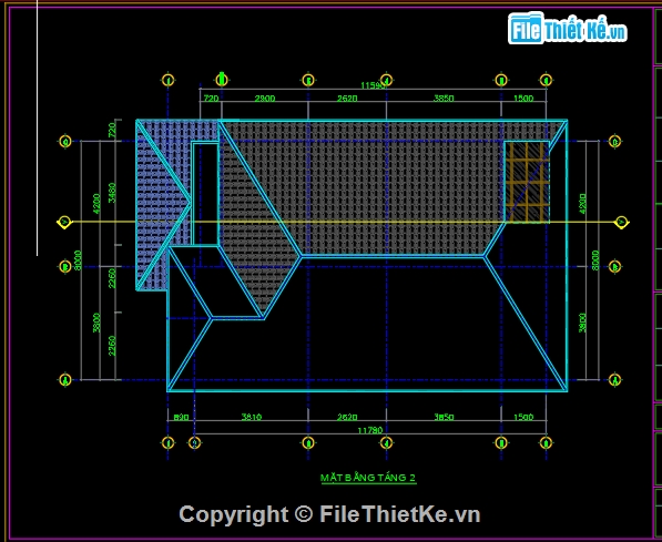 biệt thự 2 tầng 8x12.67m,file cad nhà mái nhật 2 tầng,thiết kế nhà 2 tầng mái nhật,biệt thự 2 tầng mái nhật