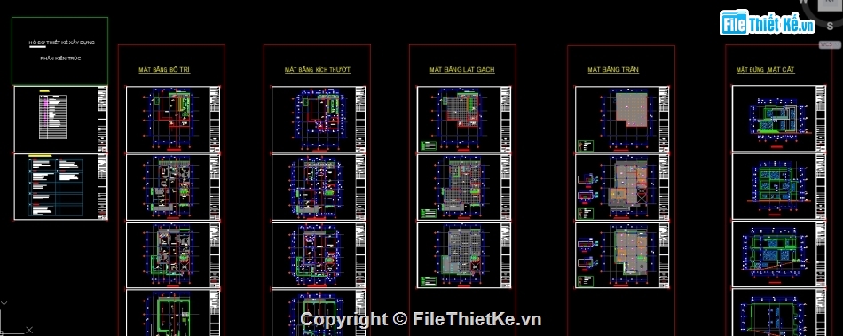 Biệt thự 3 tầng 14.4x15.2m,bản vẽ autocad biệt thự 3 tầng,biệt thự hiện đại file cad,bản vẽ biệt thự 3 tầng