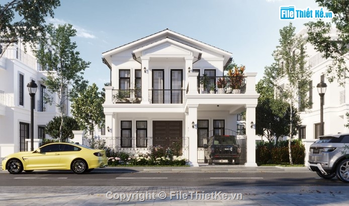 biệt thự 2 tầng,biệt thự 2 tầng đẹp,file 3dmax biệt thự 2 tầng