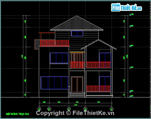 biệt thự 2.5 tầng,BT 2.5 tầng 170m2,Biệt thự 2.5 tầng thiết kế hiện đại