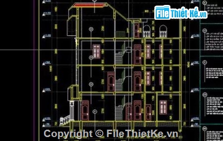 biệt thự 3 tầng,bản vẽ cad biệt thự 3 tầng,biệt thự 3 tầng cad,bản vẽ autocad biệt thự 3 tầng