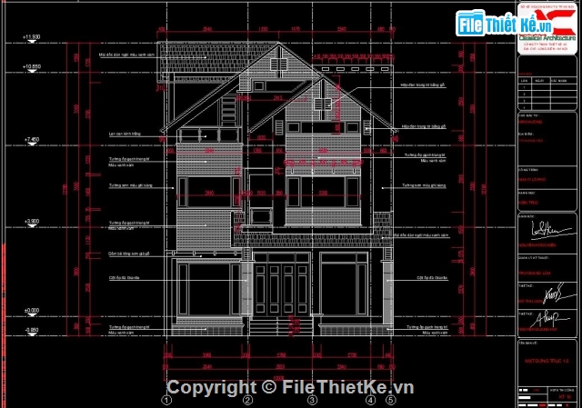 biệt thự 3 tầng,full biệt thự,hồ sơ biệt thự,Biệt thự 3 tầng 10x12.39m