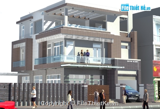 Biệt thự,biệt thự 3 tầng,cad biệt thự 3 tầng,file cad biệt thự 3 tầng