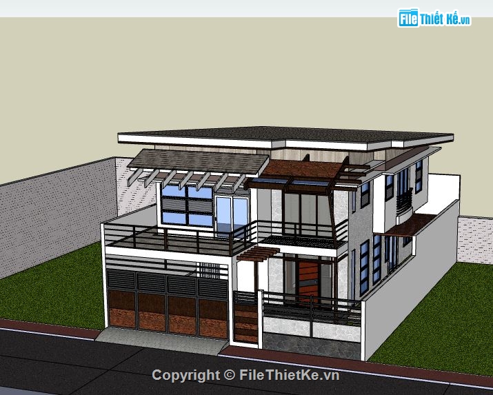 Biệt thự 3 tầng,model su biệt thự 3 tầng,file su biệt thự 3 tầng