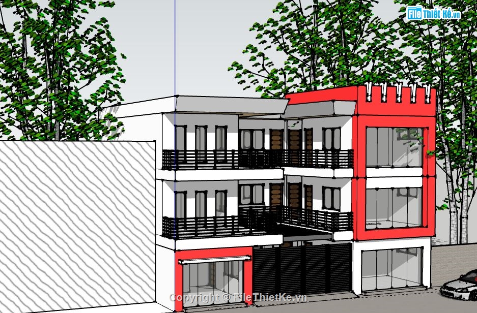 biệt thự 3 tầng,model su biệt thự 3 tầng,biệt thự 3 tầng file su,file sketchup biệt thự 3 tầng,biệt thự 3 tầng file sketchup