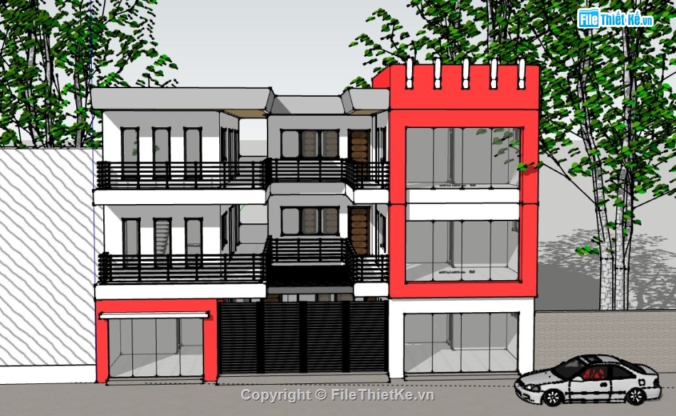 biệt thự 3 tầng,model su biệt thự 3 tầng,biệt thự 3 tầng file su,file sketchup biệt thự 3 tầng,biệt thự 3 tầng file sketchup