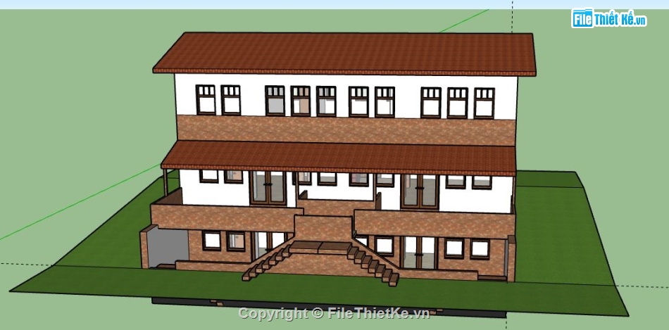 Biệt thự 3 tầng,model su biệt thự 3 tầng,biệt thự 3 tầng file sketchup,file sketchup biệt thự 3 tầng,biệt thự 3 tầng model su
