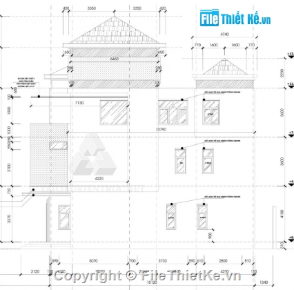 biệt thự 3 tầng,cad biệt thự 3 tầng,biệt thự 3 tầng cad