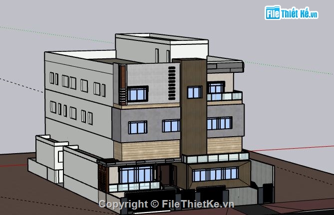 Biệt thự 3 tầng,model su biệt thự 3 tầng,file su biệt thự 3 tầng,biệt thự 3 tầng sketchup,file sketchup biệt thự 3 tầng