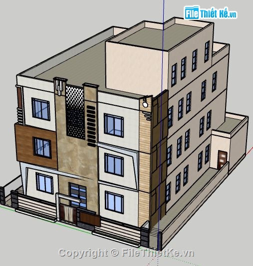 Biệt thự 3 tầng,Biệt thự 3 tầng file sketchup,model su biệt thự 3 tầng,biệt thự 3 tầng file su,file sketchup biệt thự 3 tầng