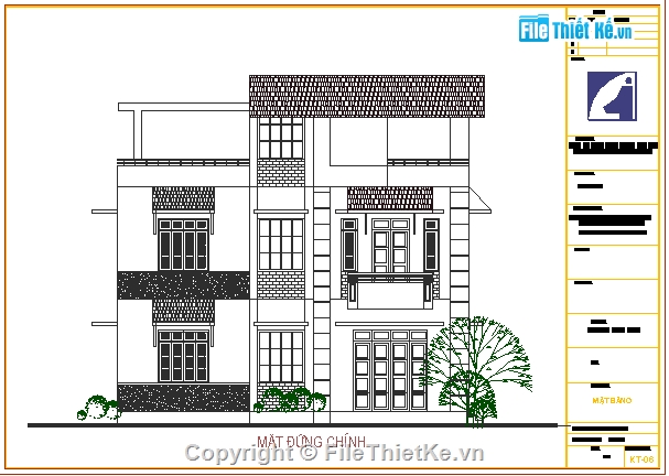 Bản vẽ Cad Biệt thự 3 tầng,biệt thự hiện đại,mẫu biệt thự,biệt thự gia đình