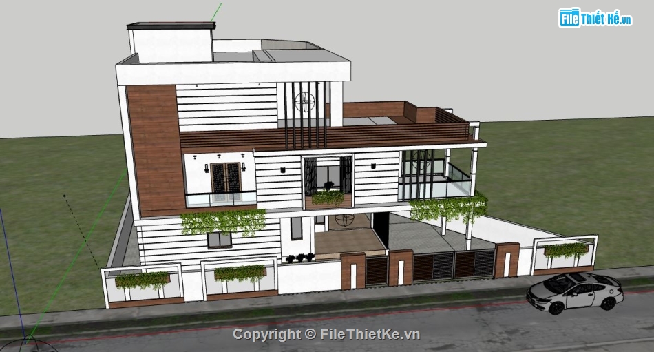 Biệt thự 3 tầng,Biệt thự 3 tầng file sketchup,file su biệt thự 3 tầng,biệt thự 3 tầng file su,file sketchup biệt thự 3 tầng