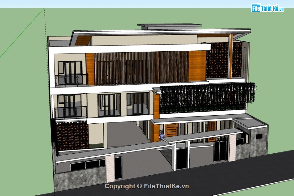 Biệt thự 3 tầng,model su biệt thự 3 tầng,biệt thự 3 tầng,file su biệt thự 3 tầng,biệt thự 3 tầng model su,sketchup biệt thự 3 tầng