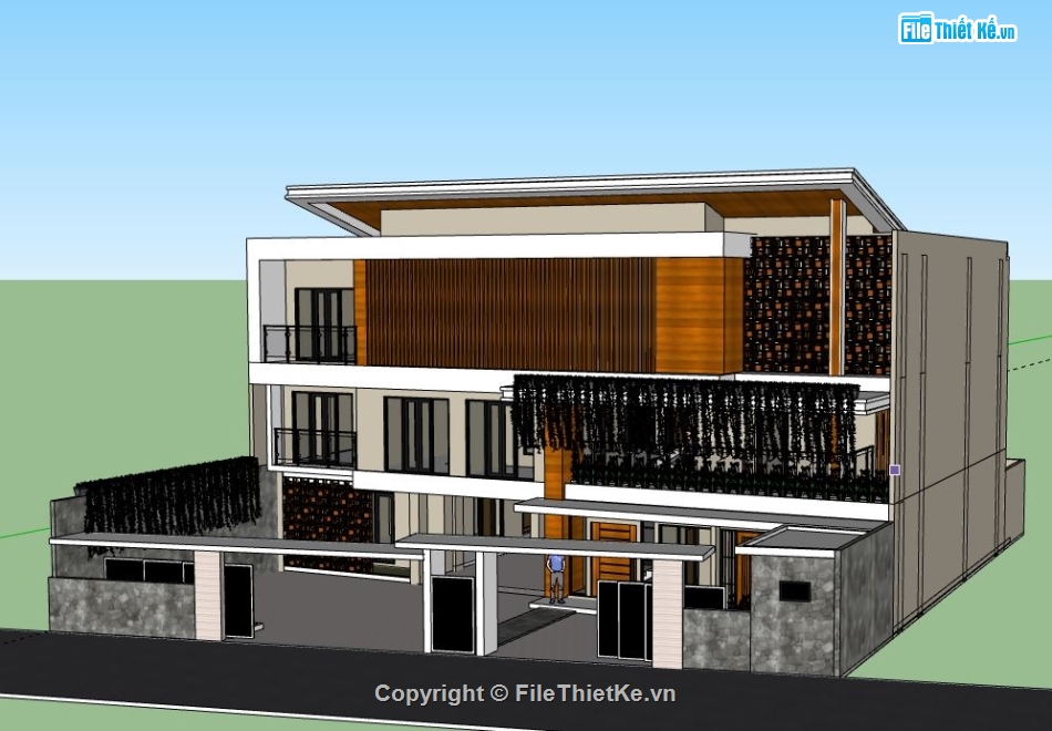 Biệt thự 3 tầng,model su biệt thự 3 tầng,biệt thự 3 tầng,file su biệt thự 3 tầng,biệt thự 3 tầng model su,sketchup biệt thự 3 tầng