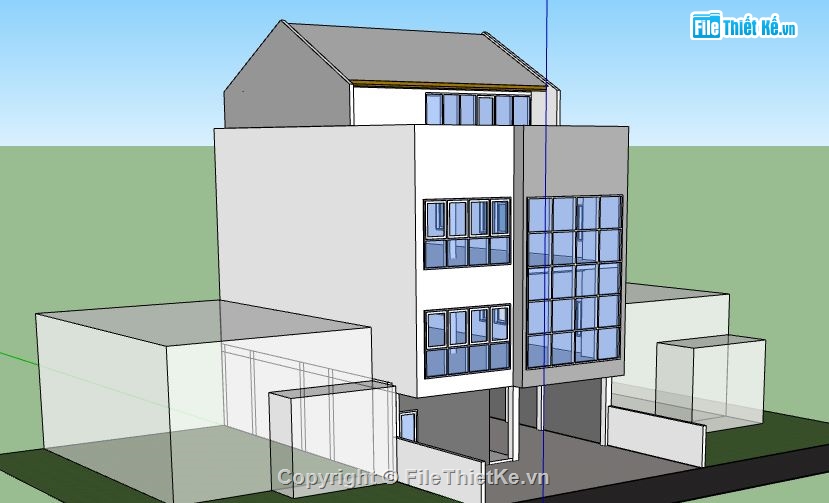 Biệt thự 3 tầng,model su biệt thự 3 tầng,biệt thự 3 tầng file su,sketchup biệt thự 3 tầng,biệt thự 3 tầng file sketchup