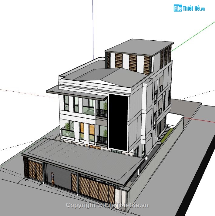 Biệt thự 3 tầng,Model su biệt thự 3 tầng,biệt thự 3 tầng file su,file sketchup biệt thự 3 tầng,biệt thự 3 tầng file sketchup