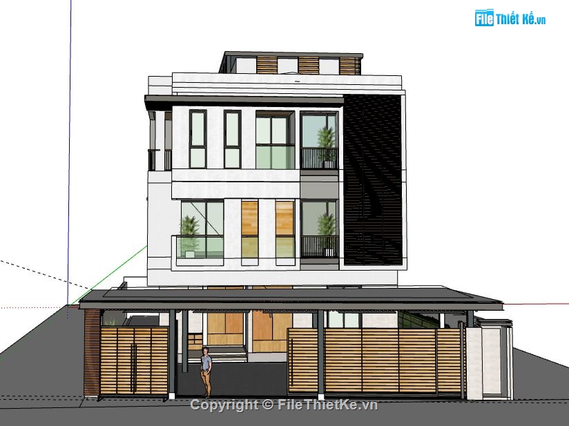 Biệt thự 3 tầng,Model su biệt thự 3 tầng,biệt thự 3 tầng file su,file sketchup biệt thự 3 tầng,biệt thự 3 tầng file sketchup