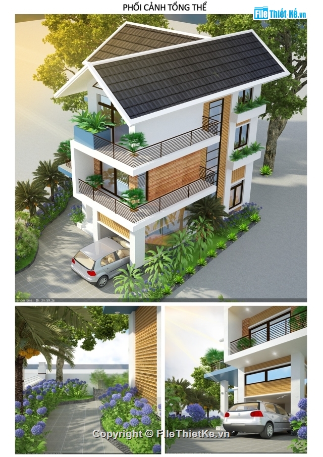 biệt thự 3 tầng đẹp,biet thu 3 tang dep,bản vẽ biệt thự 3 tầng,ban ve biet thu 3 tang,nhà 3 tầng đẹp,nha 3 tang dep