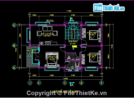 BT 3 tầng,BT 7x12,BT 3 tầng có phối cảnh