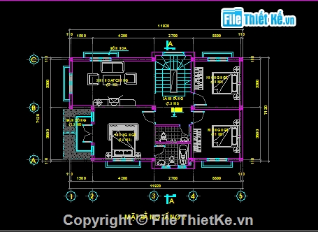 BT 3 tầng,BT 7x12,BT 3 tầng có phối cảnh