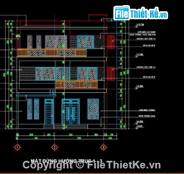 Biệt thự 3 tầng,cad biệt thự 3 tầng,file cad biệt thự 3 tầng,biệt thự 3 tầng cad