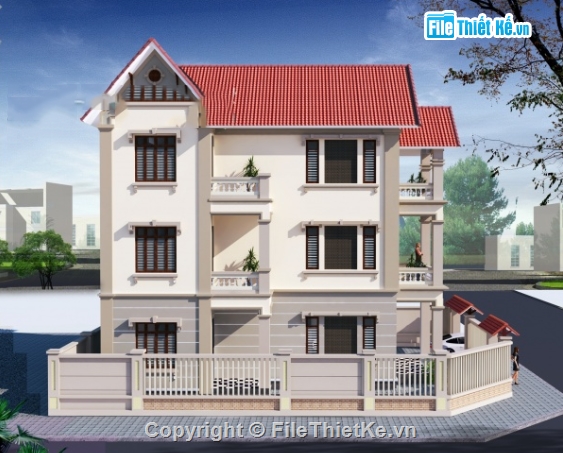 Biệt thự 3 tầng,biệt thự 3 tầng file cad,cad biệt thự 3 tầng