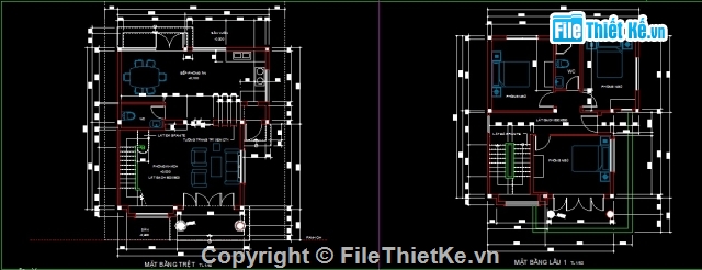 biệt thự 3 tầng diện tích 8.4x9.5,biệt thự 3 tầng 8.4x9.5,bản vẽ biệt thự diện tích 8.4x9.5,bản vẽ biệt thự 3 tầng