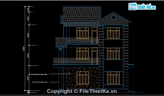 biệt thự 3 tầng diện tích 8.4x9.5,biệt thự 3 tầng 8.4x9.5,bản vẽ biệt thự diện tích 8.4x9.5,bản vẽ biệt thự 3 tầng