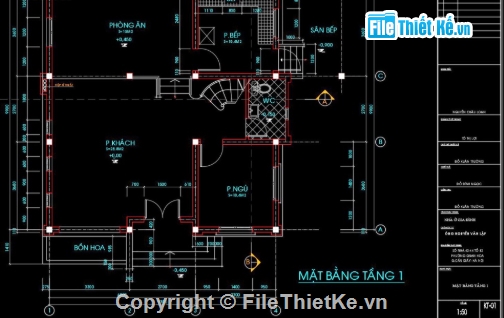 biệt thự 3 tầng,cad biệt thự 3 tầng,biệt thự 3 tầng file cad
