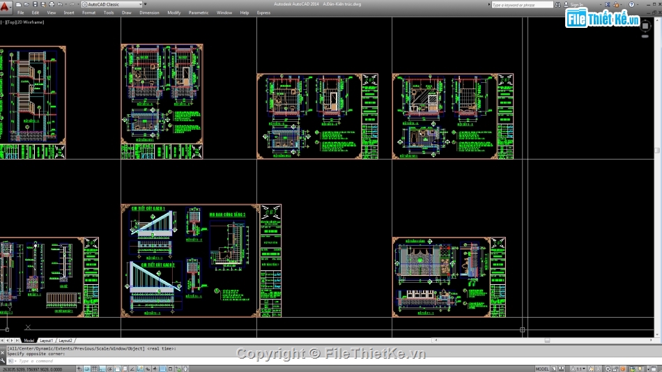 Biệt thự,File cad biệt thự 3 tầng,cad biệt thự 3 tầng
