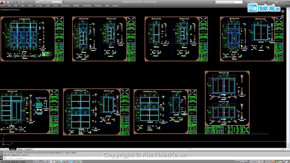 Biệt thự,File cad biệt thự 3 tầng,cad biệt thự 3 tầng