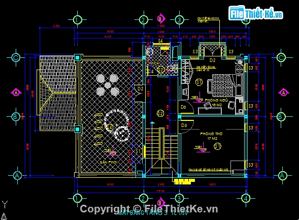 BT 3 tầng 8x12m,BT 3 tầng cổ điển,bt 3 tầng có pc